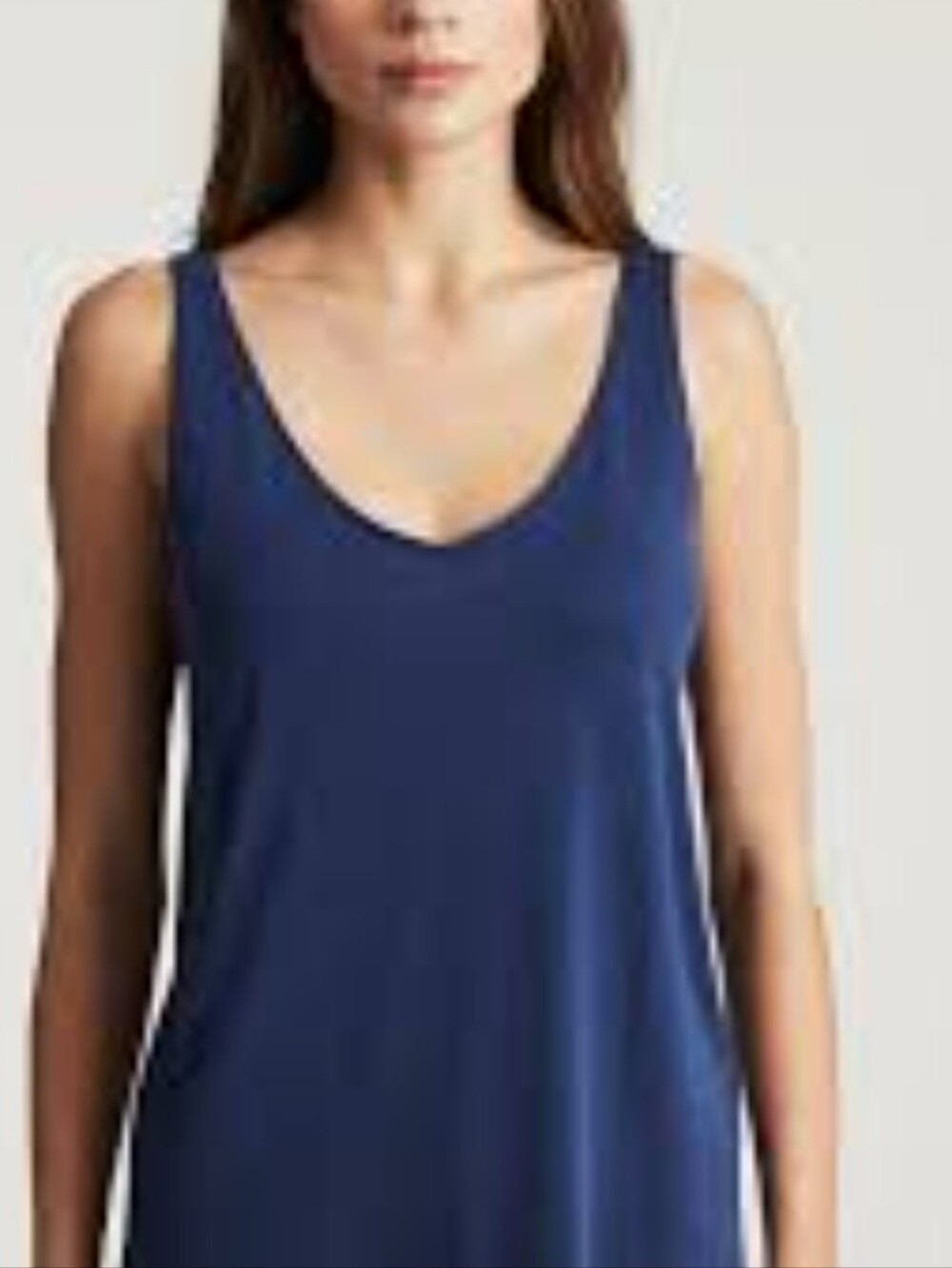Classic Navy  Scoop Neck Women's Tank Top